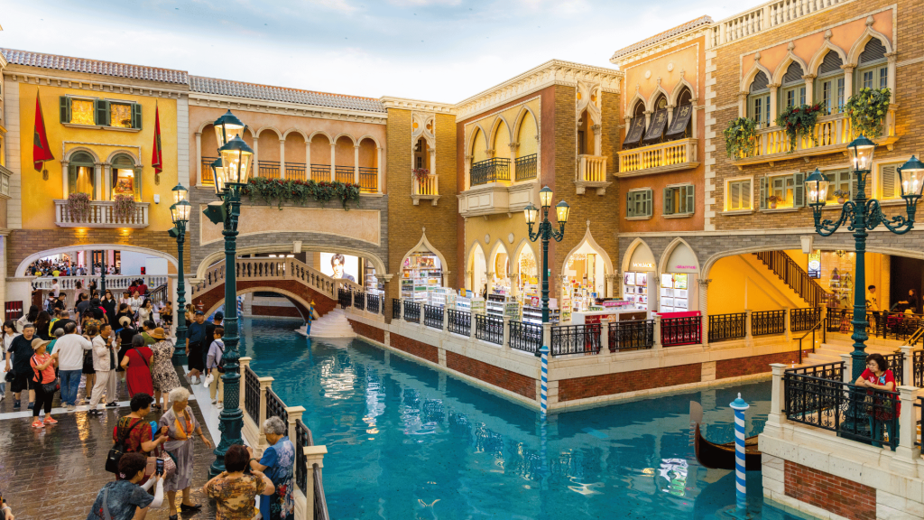 luxury hotel with river